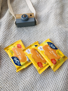 E36 出口 家居小帮手 便携小包装清洁湿巾10片装 黄色六包 超期