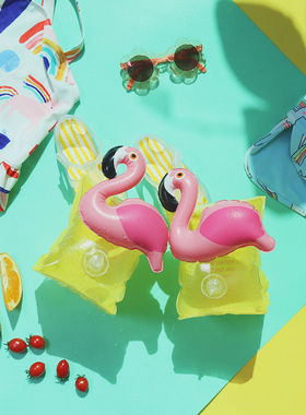 上R133 原DAN 官网15刀同步六一礼物IND风火烈鸟儿童双气囊浮臂圈