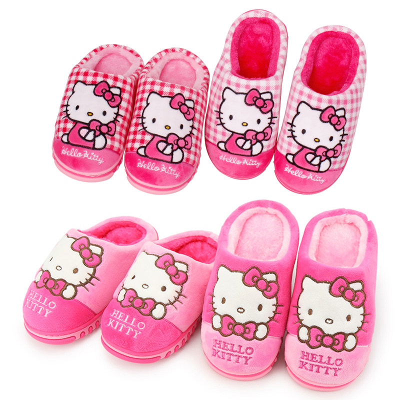 Pantoufles enfants en suède HELLO KITTY pour hiver - Ref 1035498 Image 5