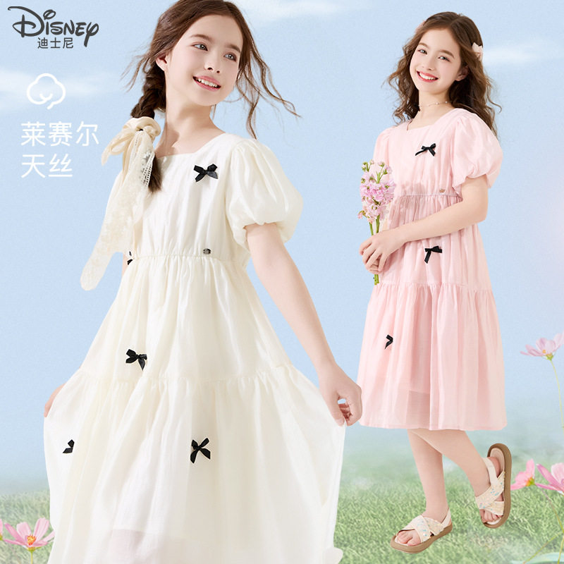 女童夏季雪纺公主连衣裙