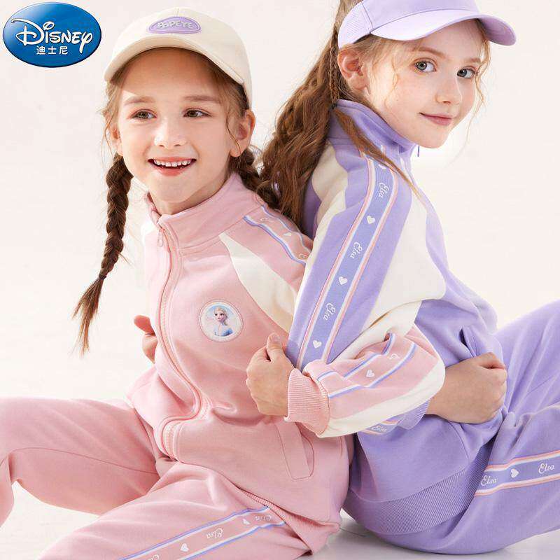 女童运动套装儿童春秋2025新款中大童薄款外套裤子洋气两件套童装