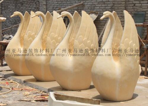 人造砂岩石材圆雕天鹅Y070 人造石欧式雕塑 园林景观 玻璃钢雕塑