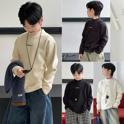 大E小e童装冬新款加厚打底衫T恤