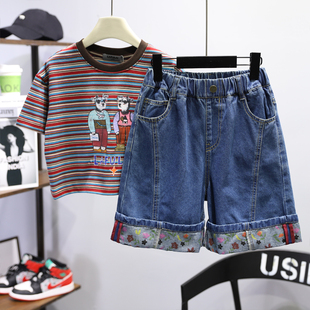 女童卡通印花裤 啦芙莱童装 2026夏季 新款 1230 边洋气牛仔休闲五分裤