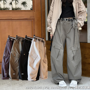 男女童休闲裤 19101 天依角童装 新款 裤 运动裤 工装 2025秋季 儿童美式