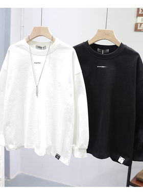 啦芙莱童装2025秋季新款男女童时尚简约印花洋气百搭长袖T恤7865