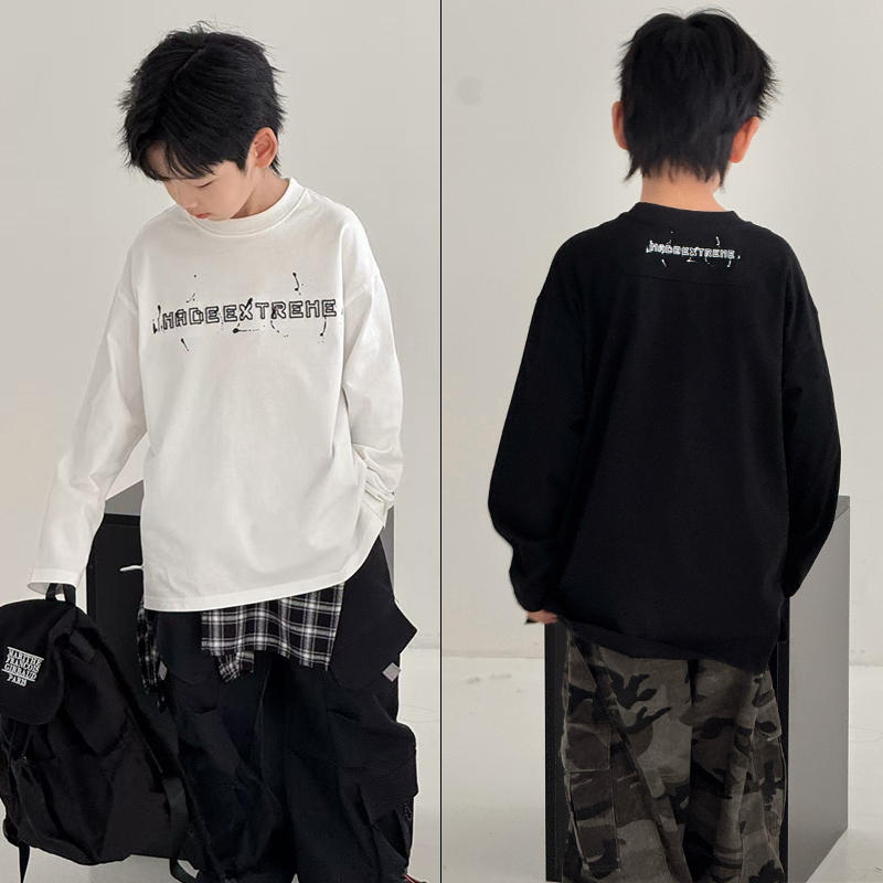 大E小e童装2025秋季新款长袖T恤