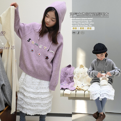 贝柏童装2025秋冬新款女童毛衣