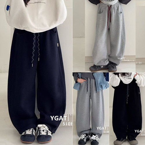 阳光爱橦韩版加绒针织裤休闲裤