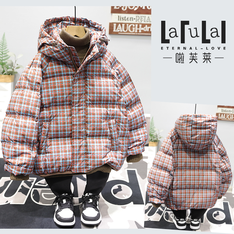 啦芙莱2025冬新款90白鸭绒面包服