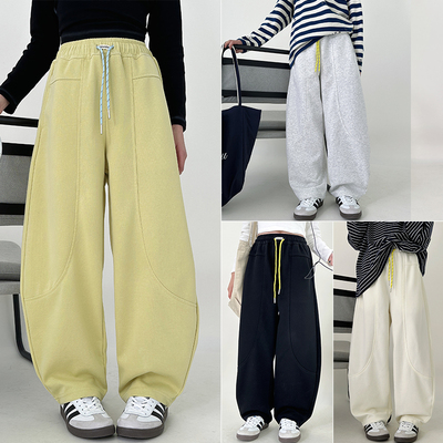 大E小e女童运动裤休闲长裤弯刀裤