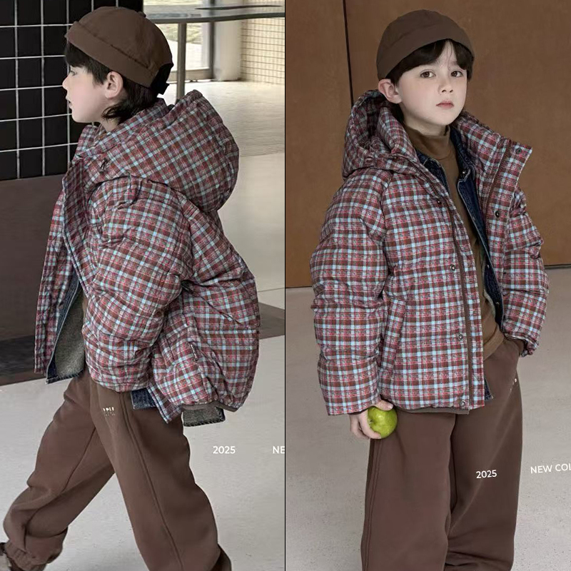 啦芙莱童装90白鸭绒保暖羽绒服