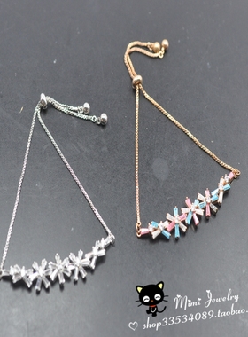 vintage时尚摩登ins水晶手链样品