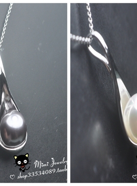 欧洲单18K镀金防过敏珍珠项链