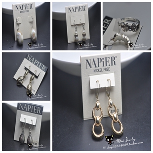 美国napier原单 品2 复古vintage摩登气质赫本网红ins耳环古董绝版