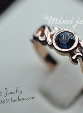 镀金奥地利水晶戒指时尚摩登