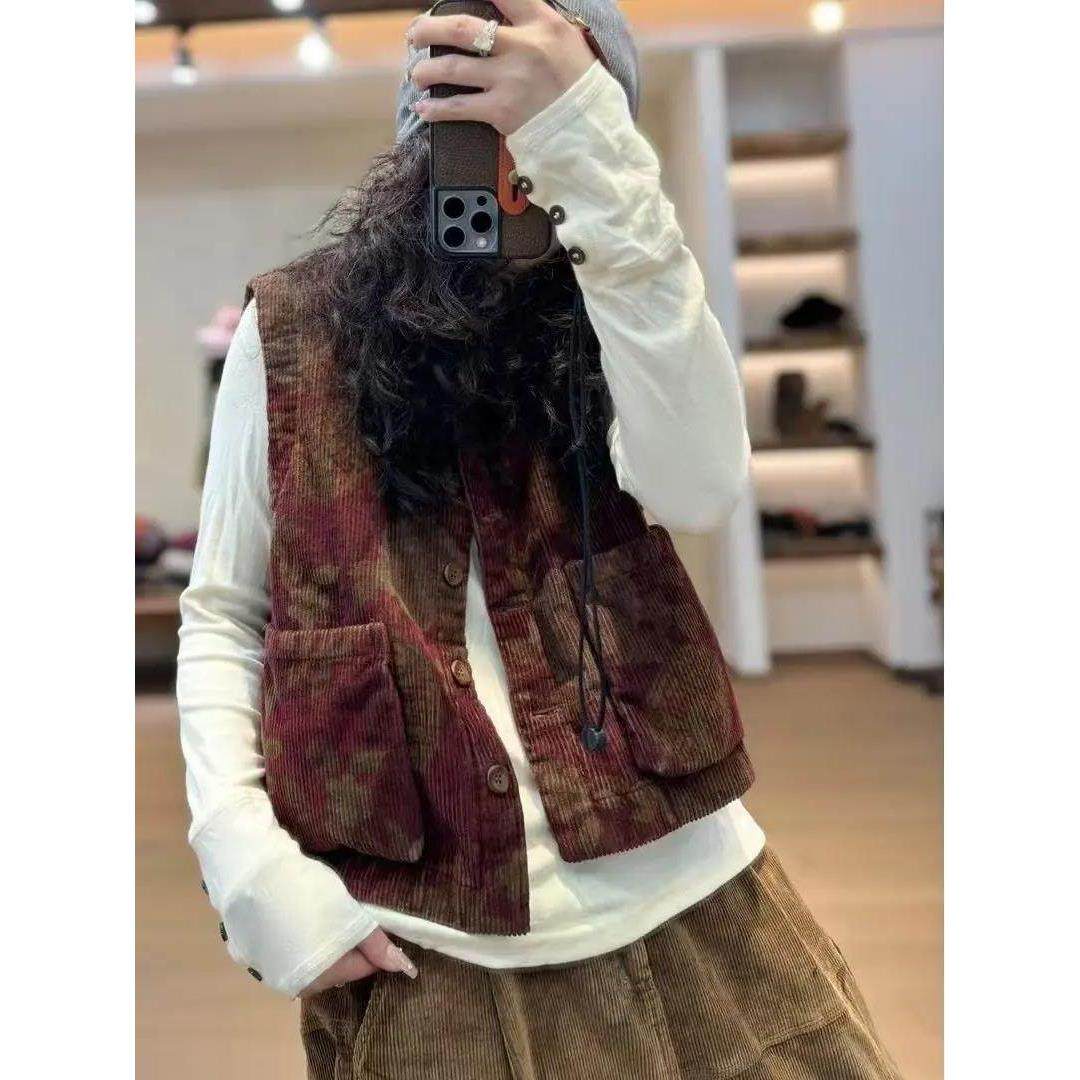 忆古朴拙原创设计复古休闲百搭品质款条绒手工棉马甲2410915,女装/女士精品,马夹,淘宝优惠券,粉丝福利购,淘宝优惠卷