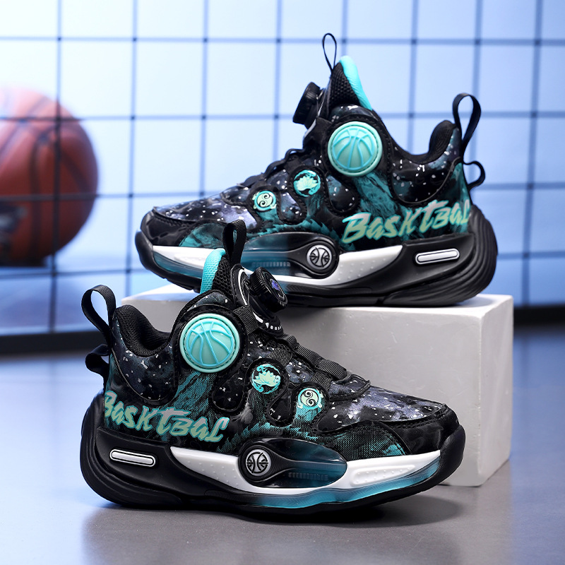 八岁九岁十岁11岁12儿童运动鞋男童鞋2025秋冬皮面防水跑步篮球鞋