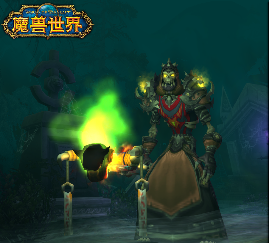 魔兽术士亲自完成三系天赋法师塔挑战四套配色+隐藏外观超酷炫！