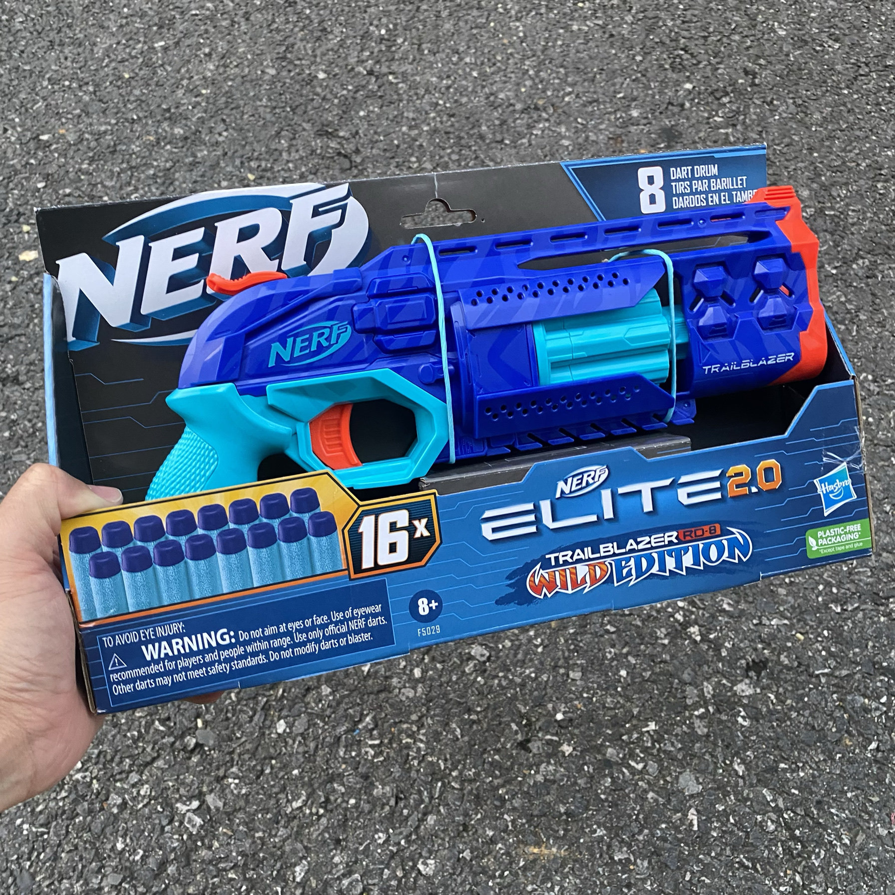 孩之宝nerf热火精英2.0僵牛发射器橙机软弹枪Dr8狂野版开拓者