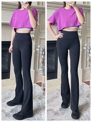 lululemon代购 Groove Pant Flare32 瑜伽运动喇叭显腿长神裤