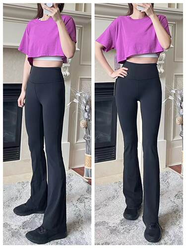 lululemon代购 Groove Pant Flare32 瑜伽运动喇叭显腿长神裤