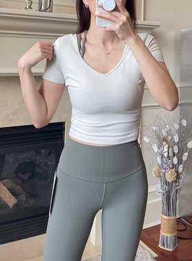 lululemon代购 Align T-shirt 运动健身裸感修身短袖瑜伽T恤