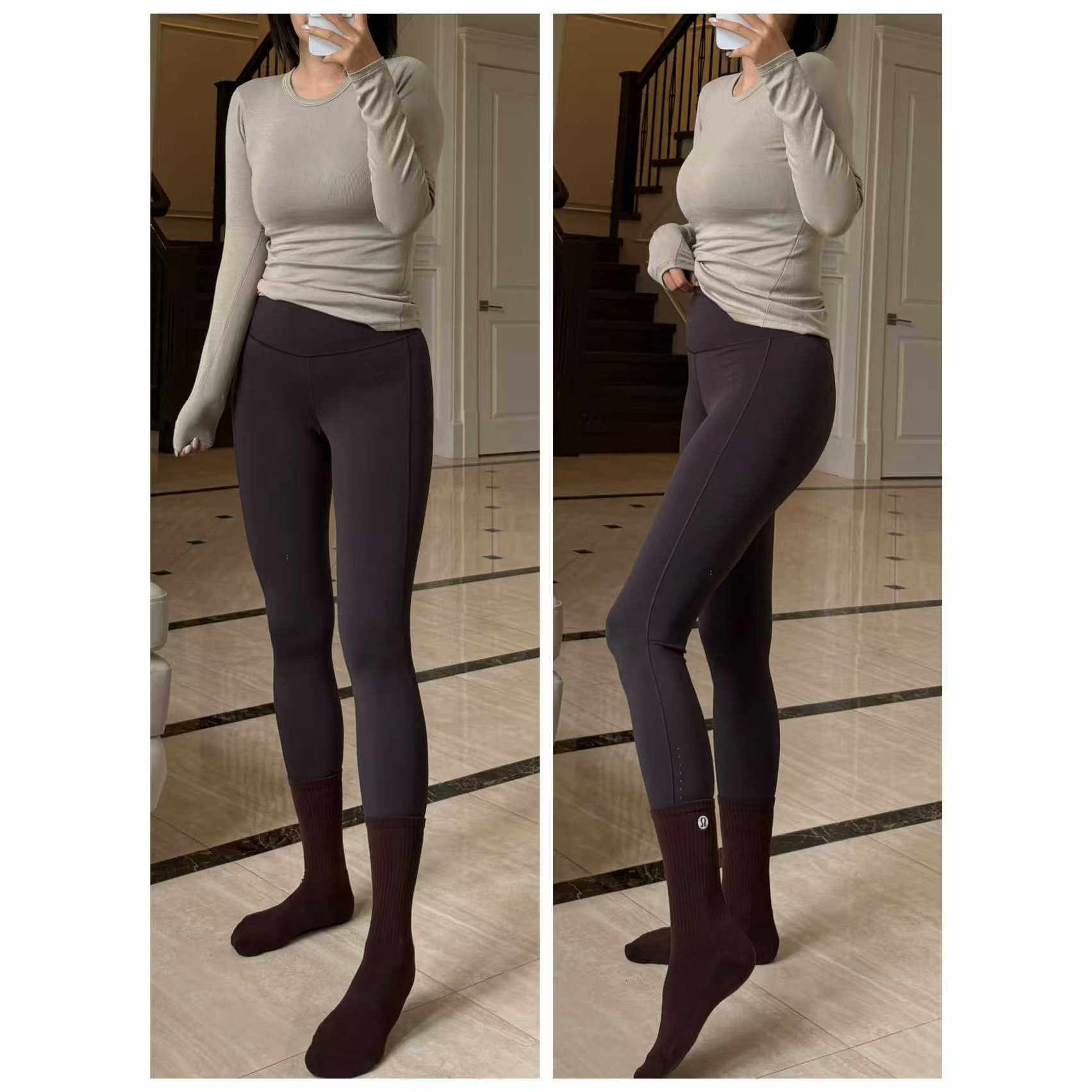 lululemon代购 Fast and Free Tight 25 塑形速干九分跑步瑜伽裤