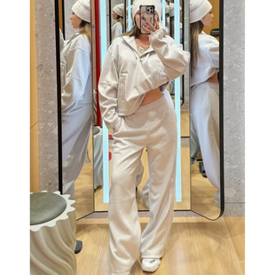 lululemon代购 Plush Velour Mid-Rise Pant  休闲拉绒阔腿裤