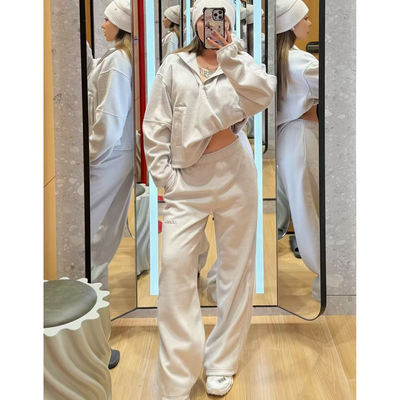 lululemon代购 Plush Velour Mid-Rise Pant  休闲拉绒阔腿裤