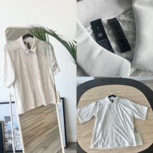 【直邮c】lululemon Jacquard-Mesh Short Sleeve 提花网眼短袖女
