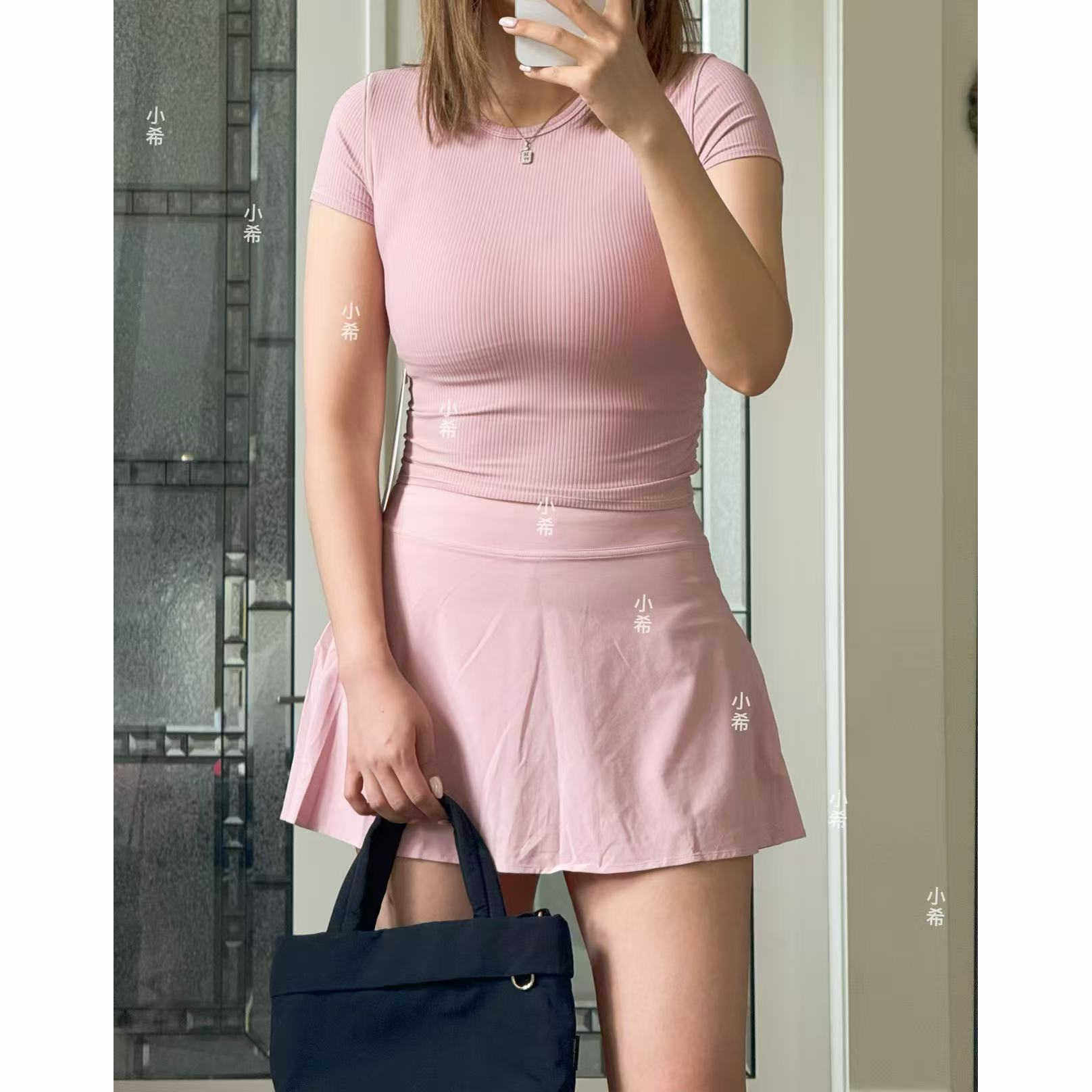 lululemon代购 Lightweight High-Rise Tennis Skirt高腰网球裙 - 实物图