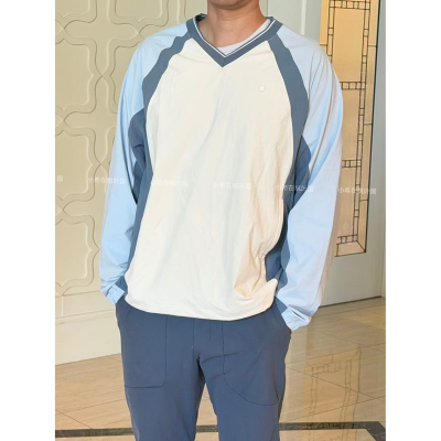 lululemon代购 Water-Repellent Golf V-Neck防水高尔夫V领长袖男