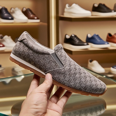 欧洲站2025新款透气豆豆鞋男