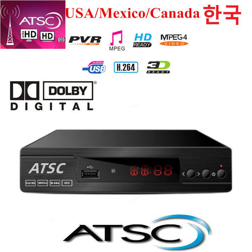 Korea USA Canada Mexico ATSC-T TV Tuner HDTV Set Top Box