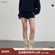 女松紧腰显腿长休闲裤 AIRHOOD 子 新款 抽绳短裤 2026美式 运动春夏季