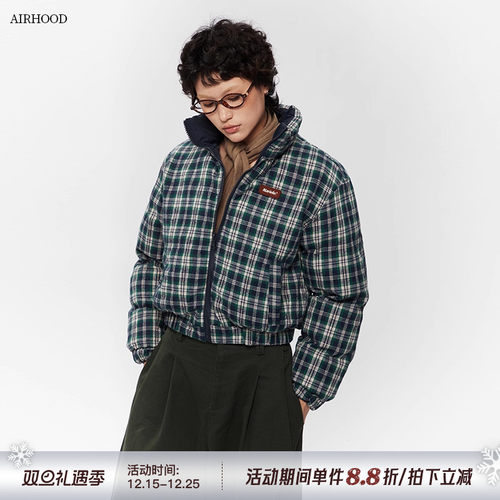 两面穿设计潮牌棉衣加厚保暖