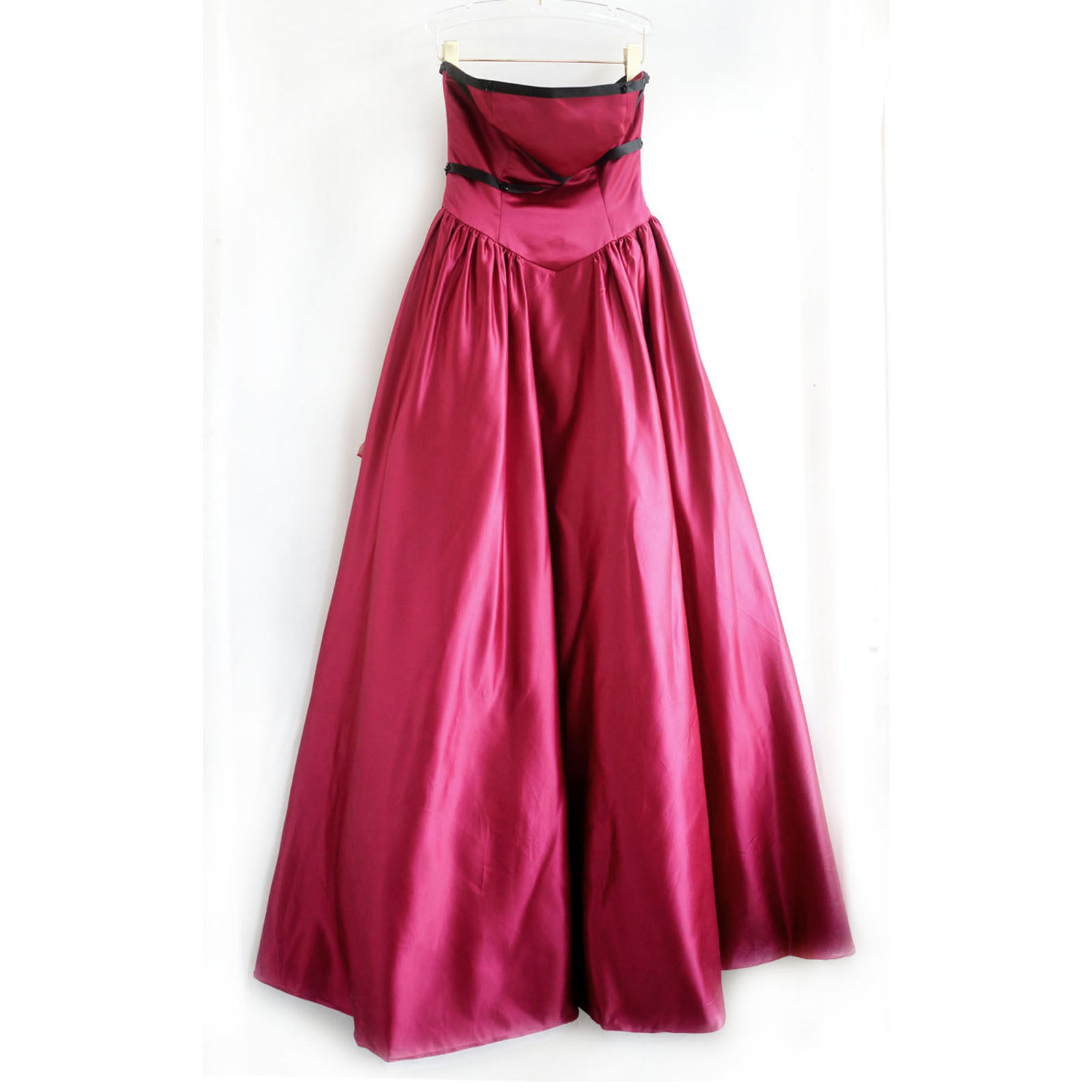 日系古着vintage复古春夏钉珠花朵抹胸蓬蓬连衣裙婚纱礼服孤品