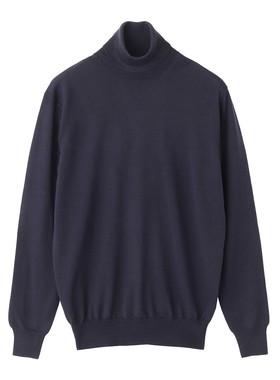 异族日本代购 意大利CRUCIANI 2025秋男全羊毛高领套头针织衫毛衣