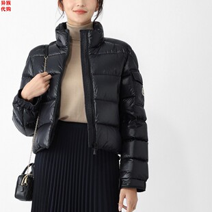 异族日本代购 法国MONCLER 2025秋女立领尼龙短款鹅绒羽绒服PETRA
