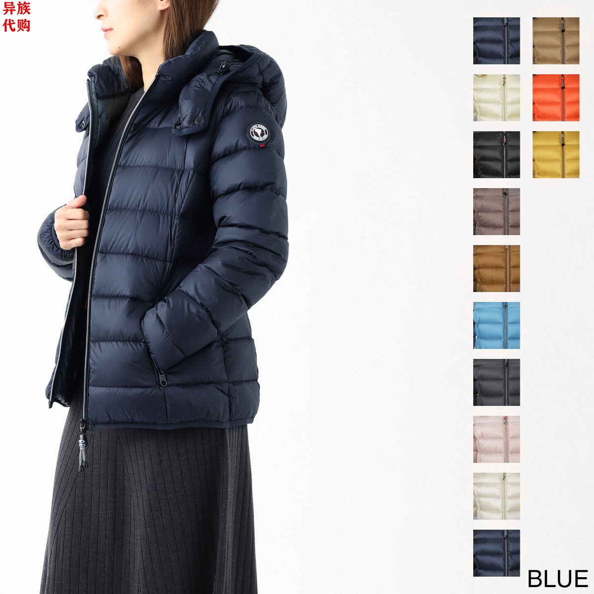 异族日本代购 意大利 cape horn 2023冬女士脱卸帽尼龙保暖羽绒服