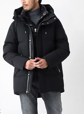 异族日本代购 加拿大 MACKAGE 2026冬男保暖防水假两件连帽羽绒服