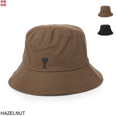 异族日本代购 AMI ALEXANDRE 2025秋男女休闲全棉遮阳渔夫帽盆帽