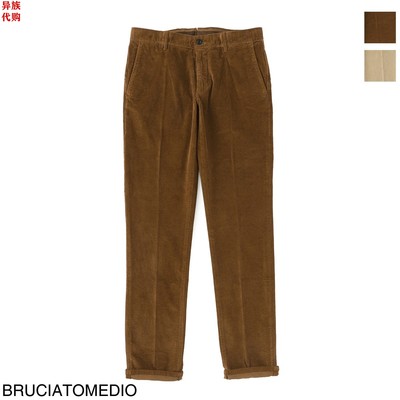 异族日本代购 意大利 INCOTEX 2025冬男士修身全棉灯芯绒休闲长裤