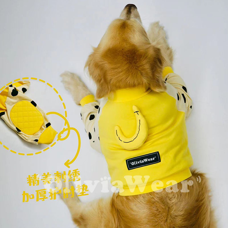 大型犬纯棉短款护肘服