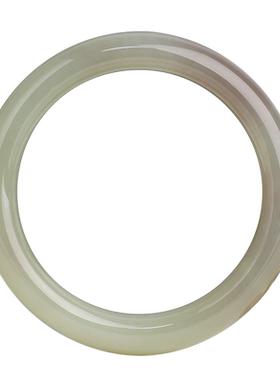 玉友和田玉青白冰紫春彩手镯孤品