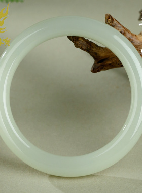 和田玉手镯女款玉镯子冰晴