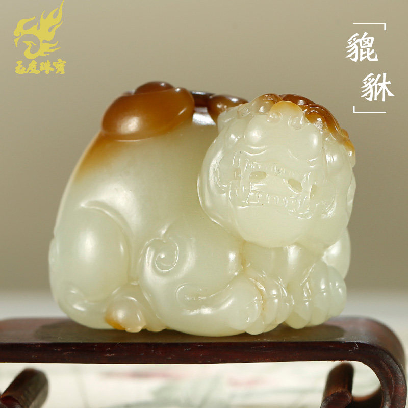 和田玉貔貅吊坠男款玉坠