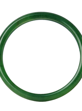 玉友和田玉碧玉手镯女士款叮当镯