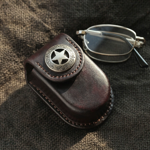 Магнитная защитная застежка, ремень, солнцезащитные очки, чехол для пожилых людей, из натуральной кожи